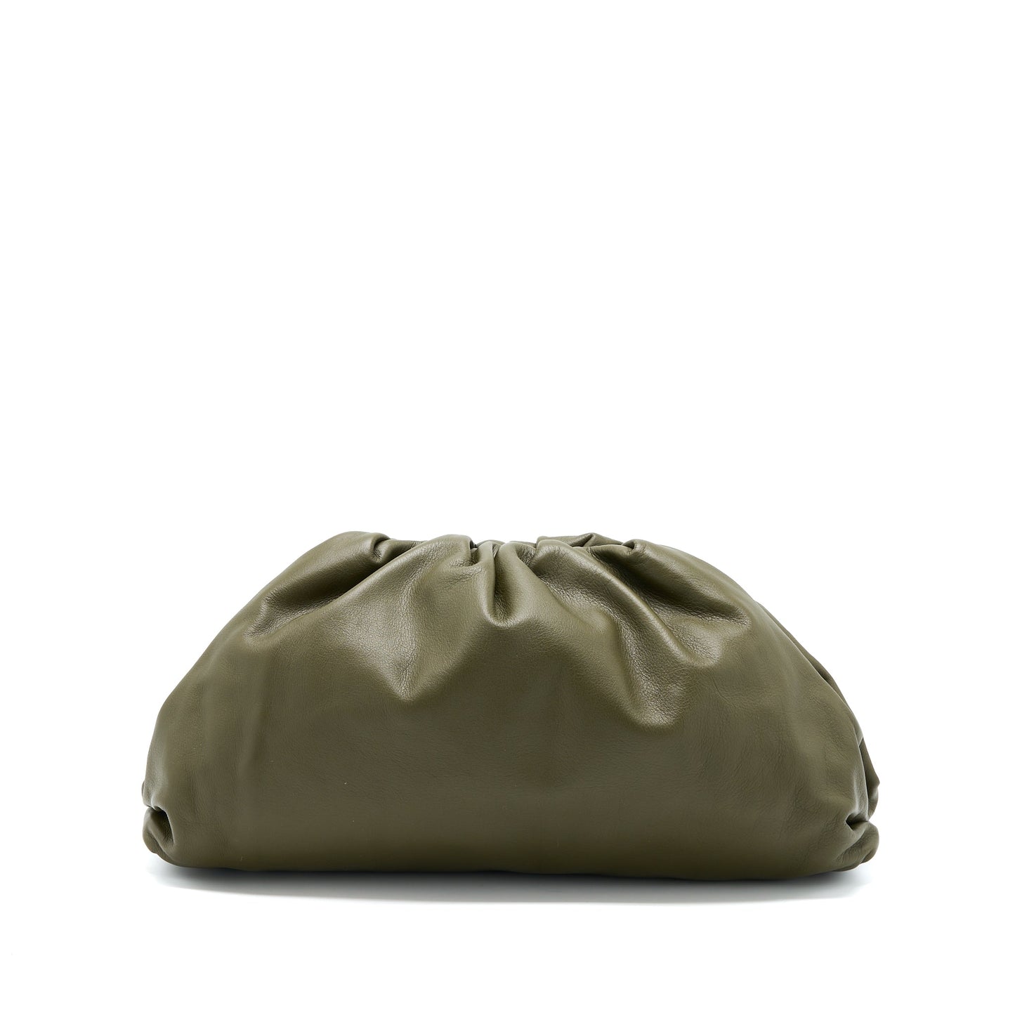 Bottega Veneta Clutch Calfskin Dark Green