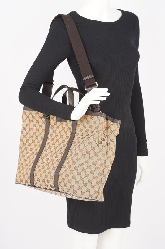 Gucci Lou Monogram Canvas Tote