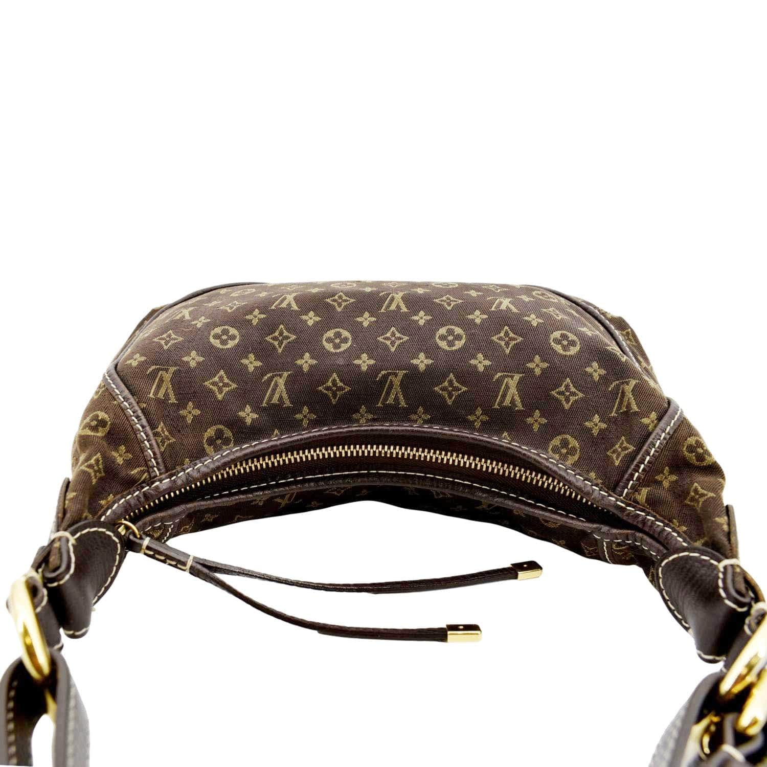 LOUIS VUITTON Manon PM Mini Lin Monogram Hobo Bag Brown