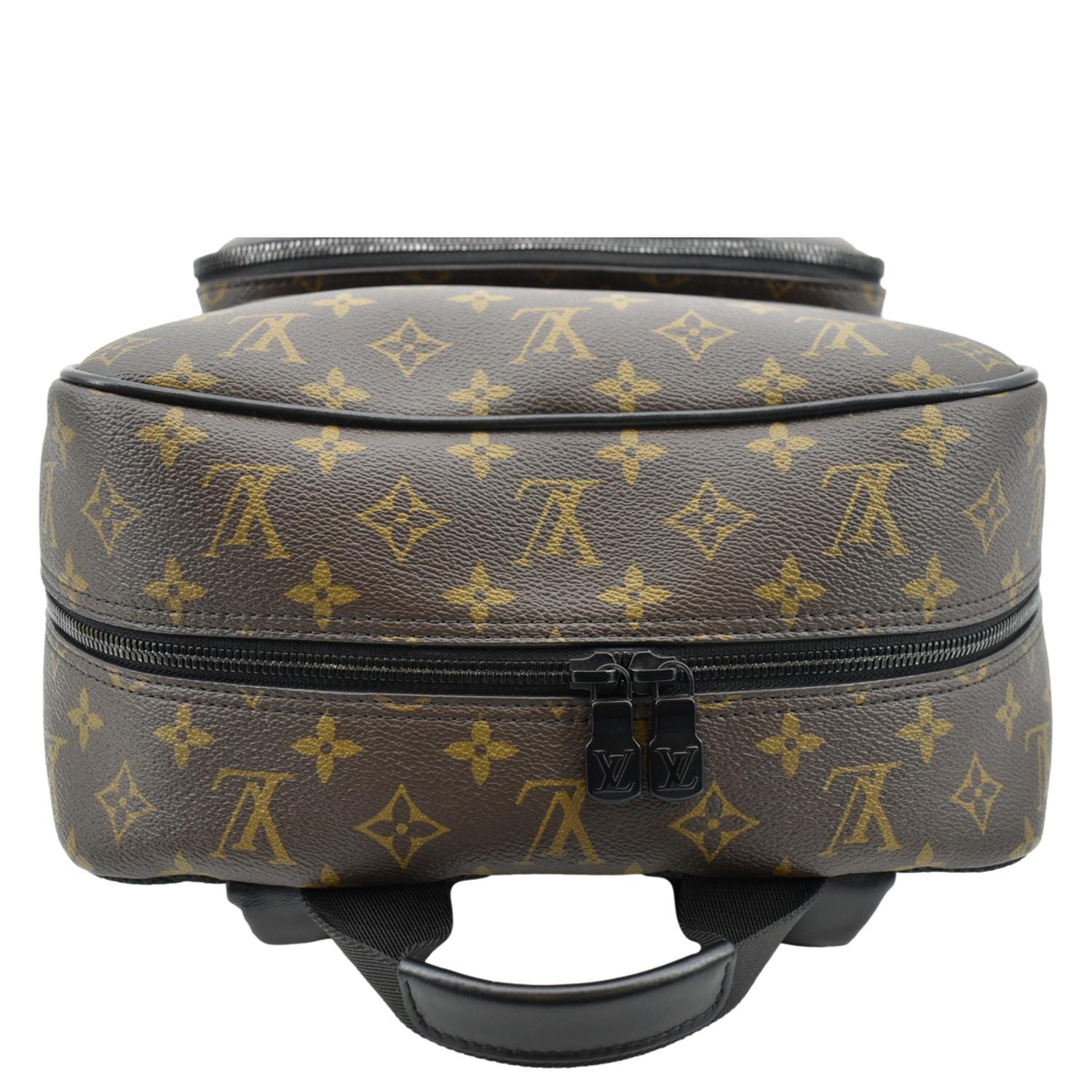 LOUIS VUITTON Dean Monogram Macassar Canvas Backpack Bag Black