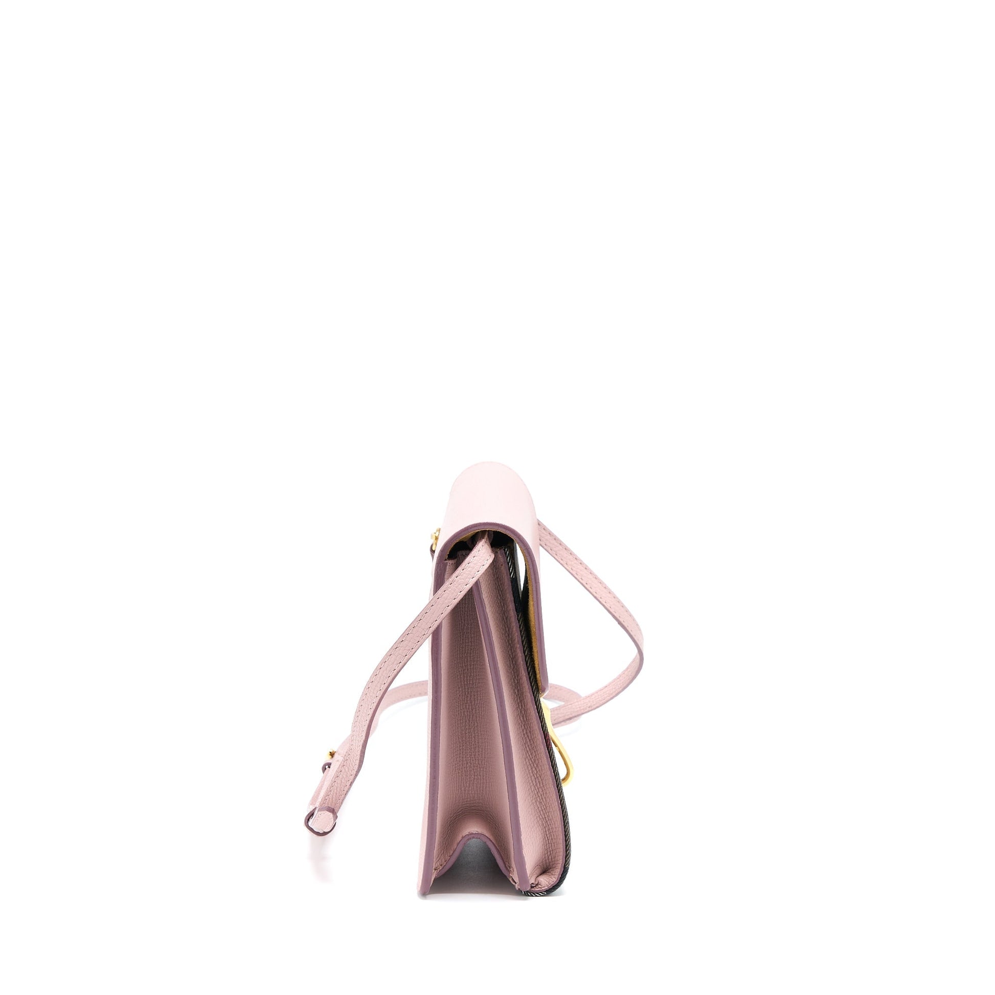 Burberry Small Leather And Ho Check Crossbody Bag Pale Orchid