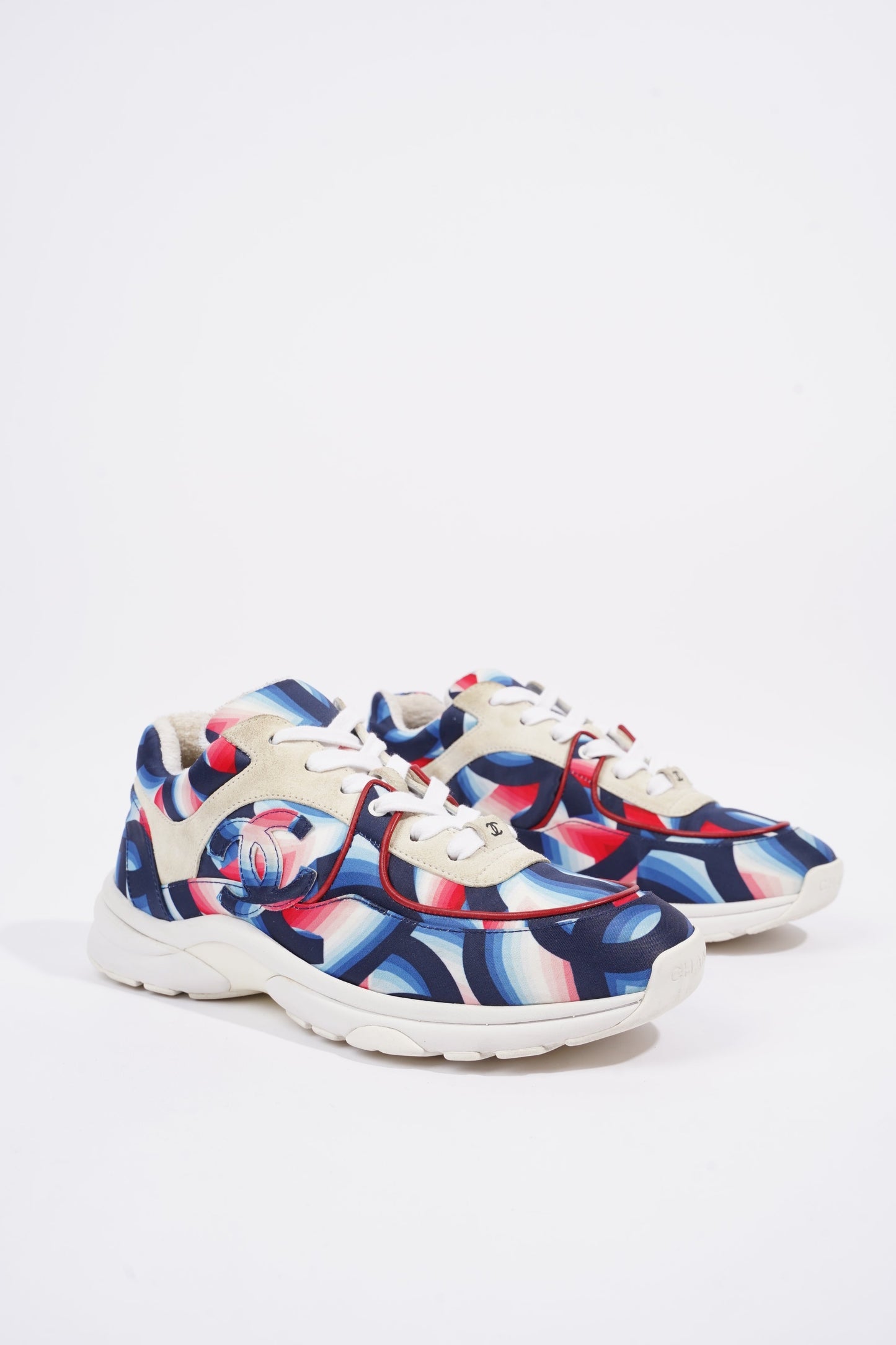 Chanel CC Logo Blue Multi EU 38 UK 5