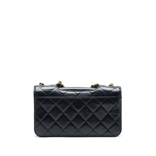 Chanel Perfect Edge Flap Bag With Calfskin Ruthenium