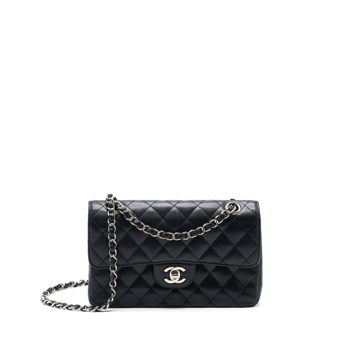 Chanel Small Classic Double Flap Bag Black Caviar