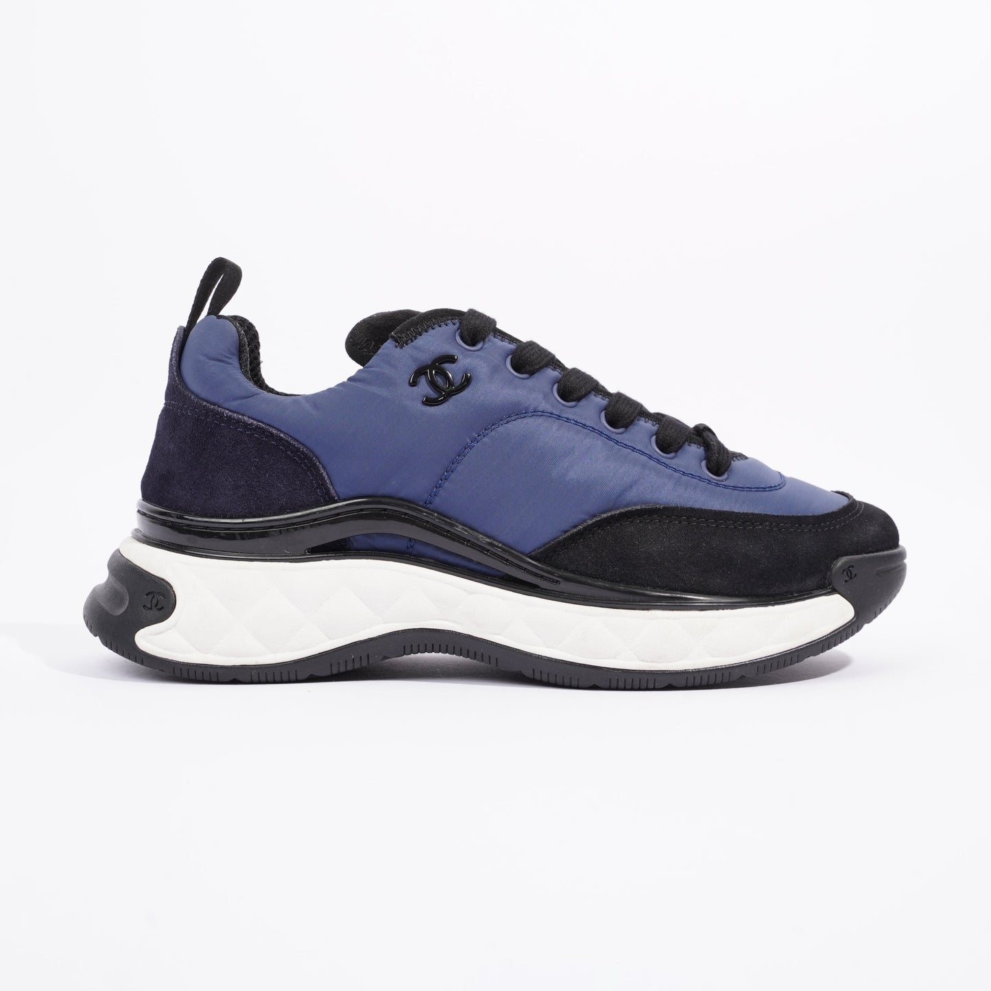Chanel CC Logo Navy Black EU 37 UK 4