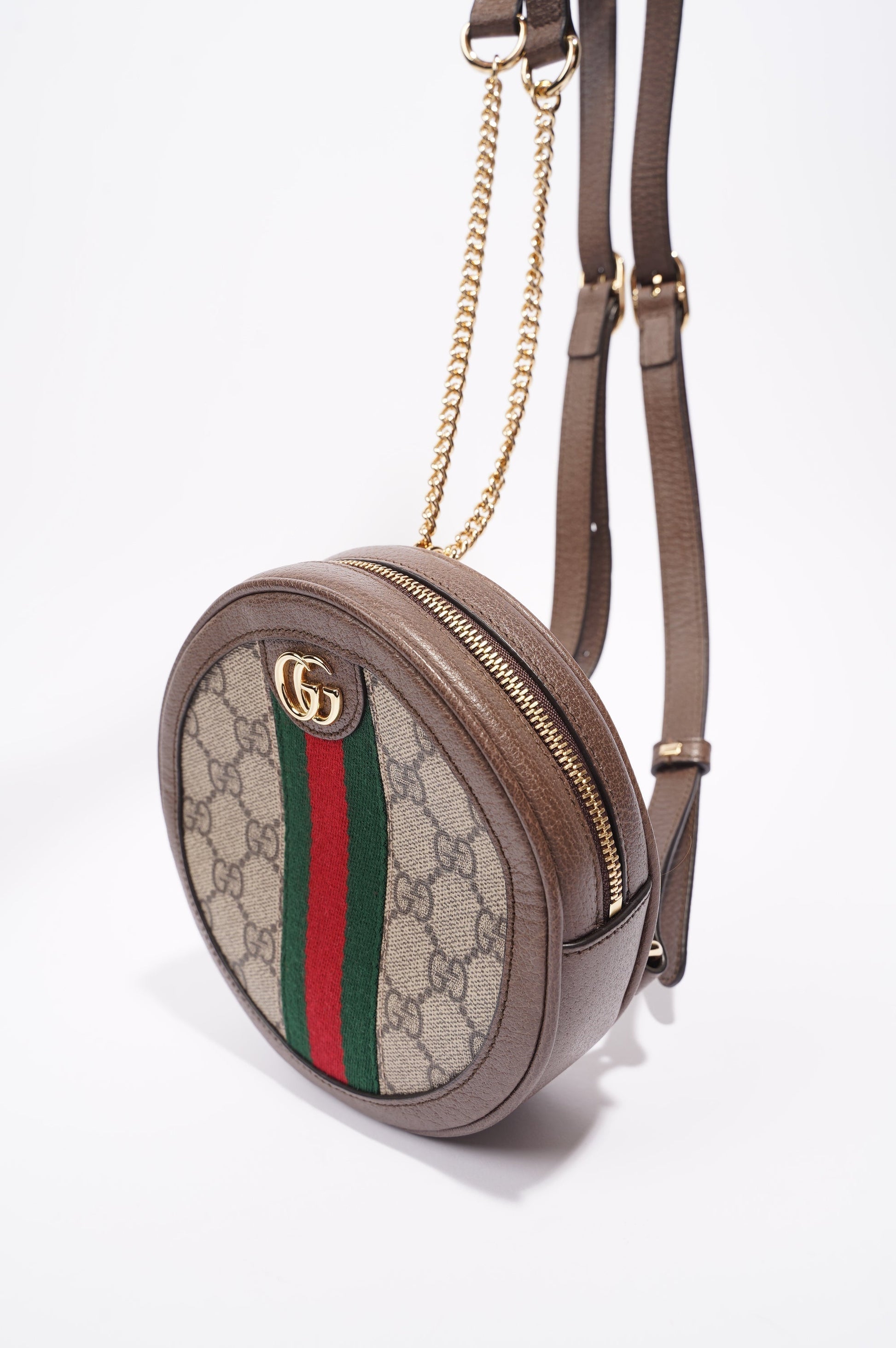 Gucci Lou Monogram Leather Canvas Crossbody