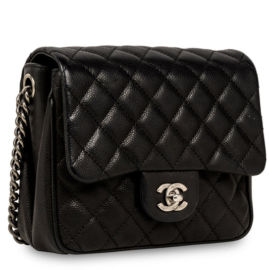 Chanel Quilted Caviar Shoulder Bag