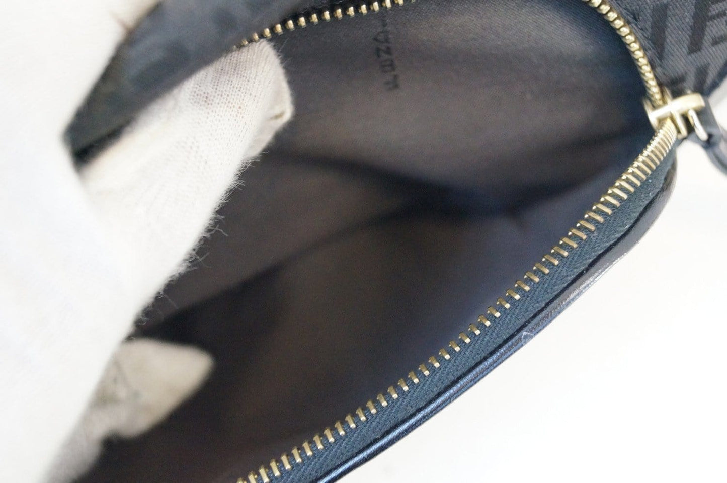 Fendi Pecan Canvas Leather Black/Brown Shoulder Bag