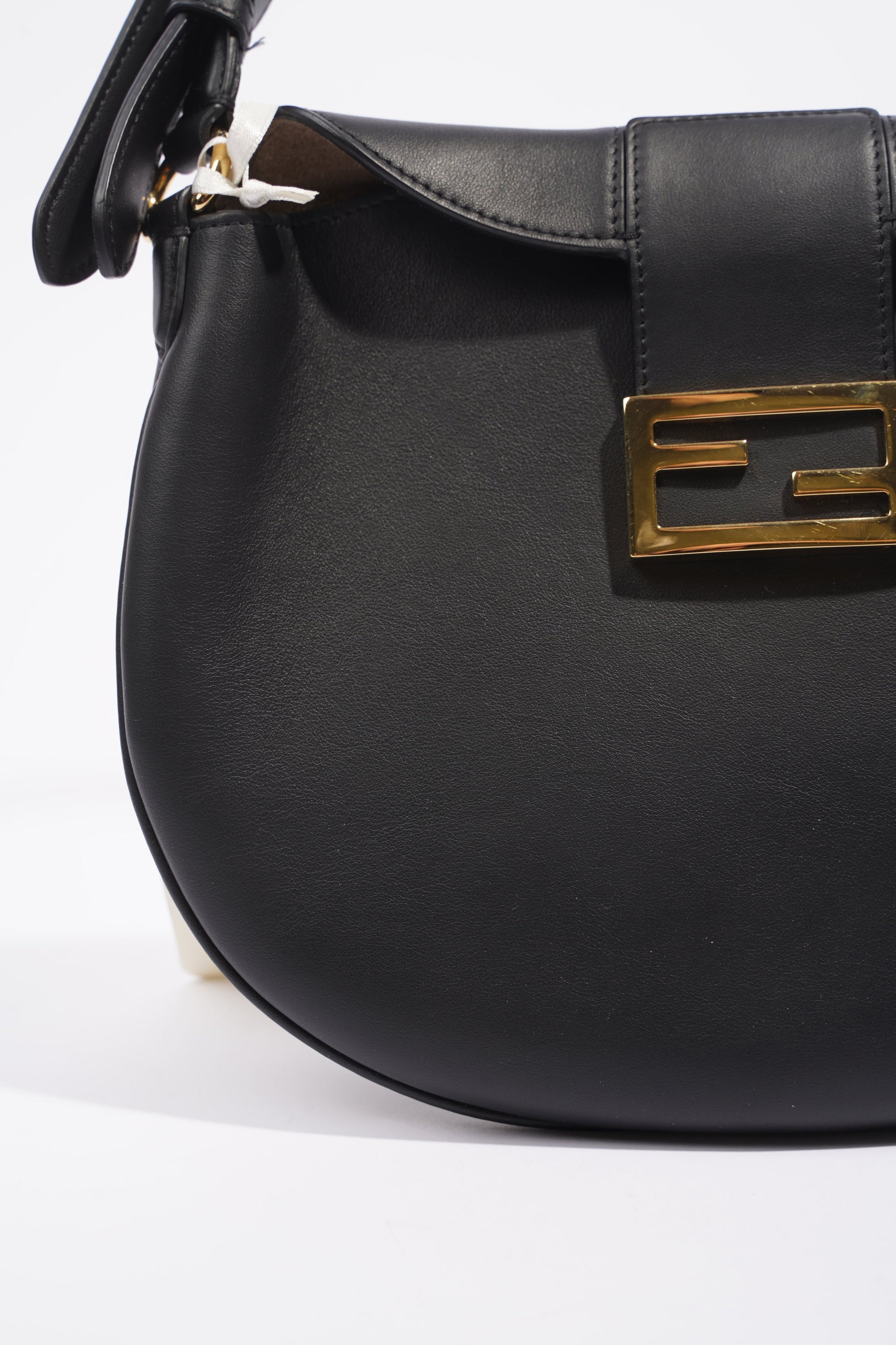 Fendi Womens Croissant Bag Black