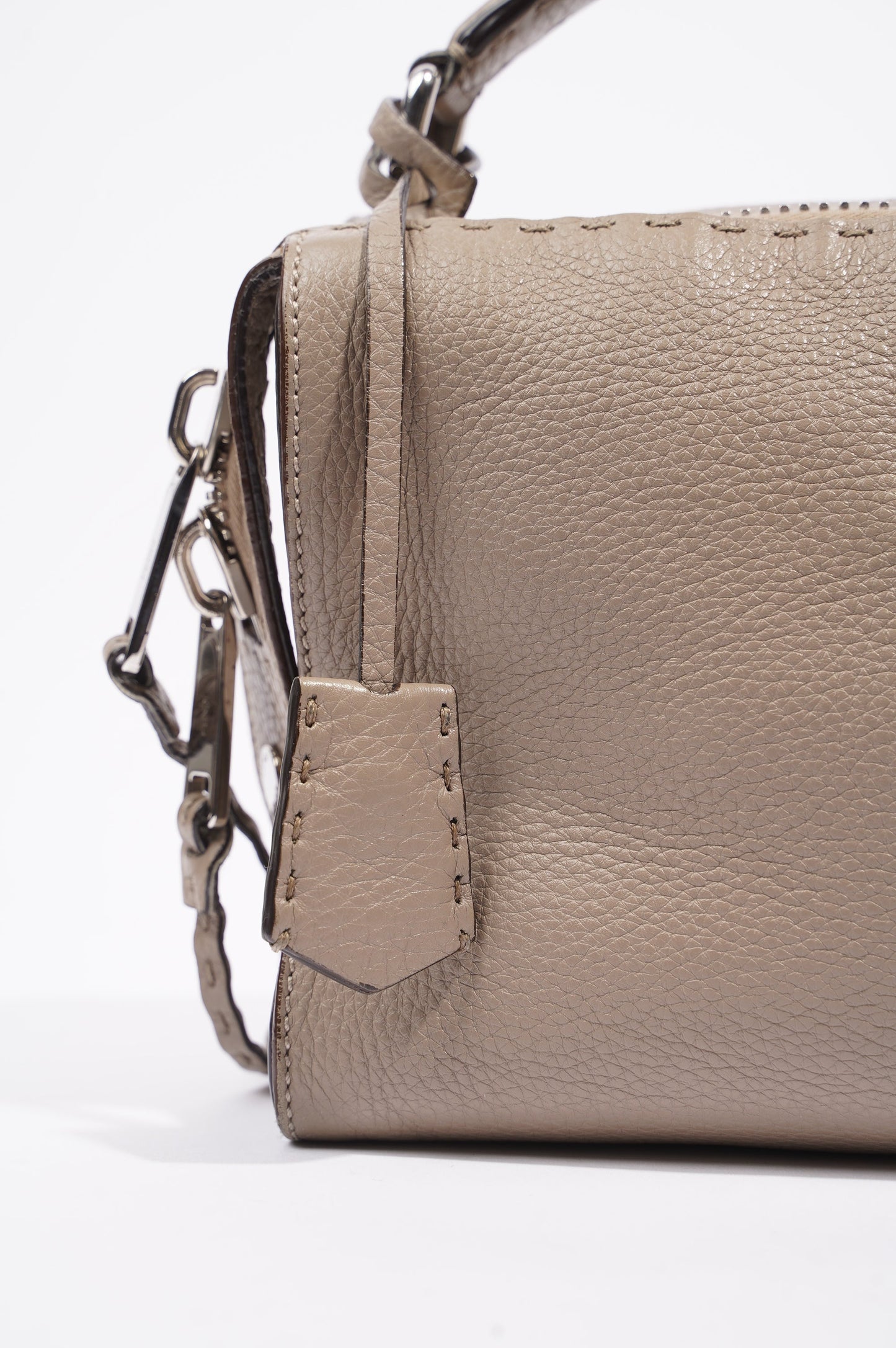 Fendi Womens Celeria Ray Handbag Beige