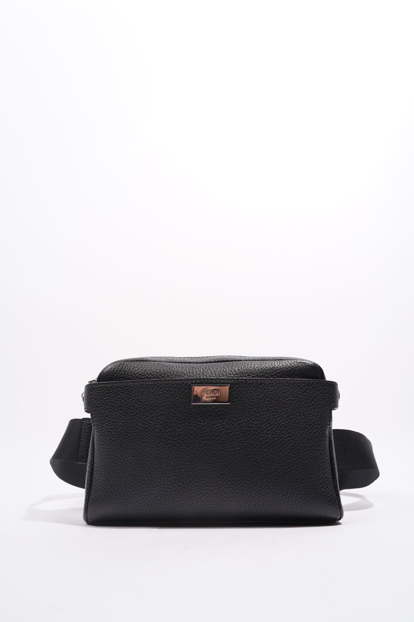Fendi Mens Peakaboo Bum Bag Black Leather