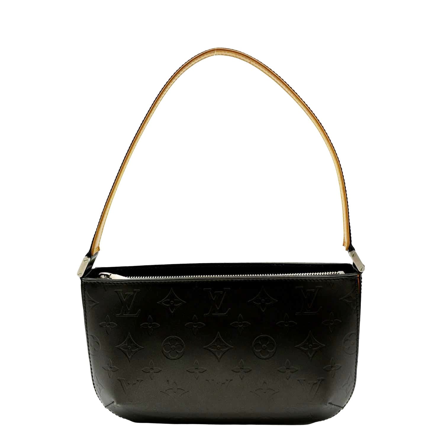 LOUIS VUITTON Pochette Accessoires Monogram Mat Fowler Pouch Bag Black