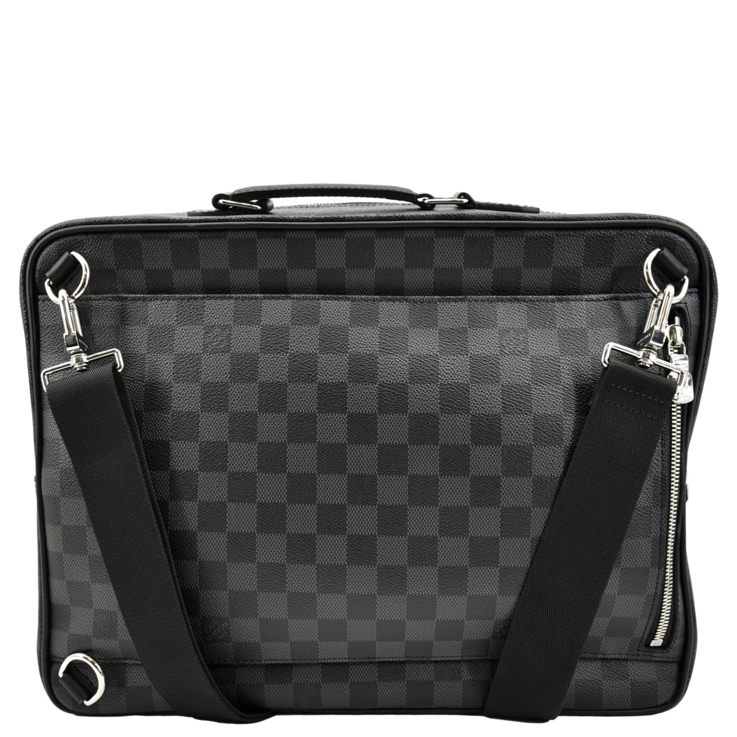 LOUIS VUITTON Damier Graphite Canvas Briefcase Backpack Bag Black
