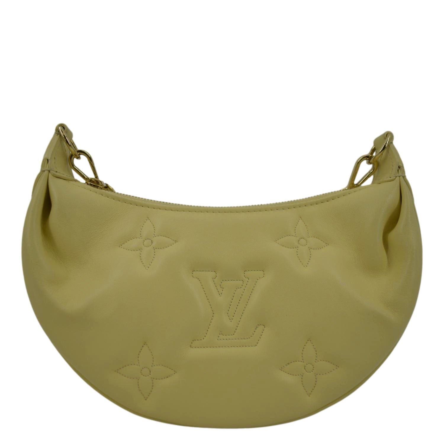 LOUIS VUITTON Over The Moon Bubblegram Calf Leather Crossbody Bag Banana Yellow