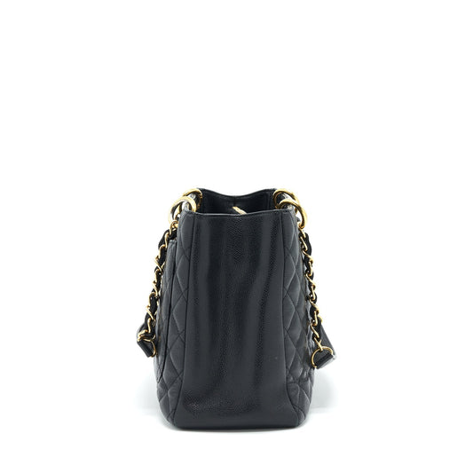 Chanel Grand Shopping Tote Caviar Black serial 17
