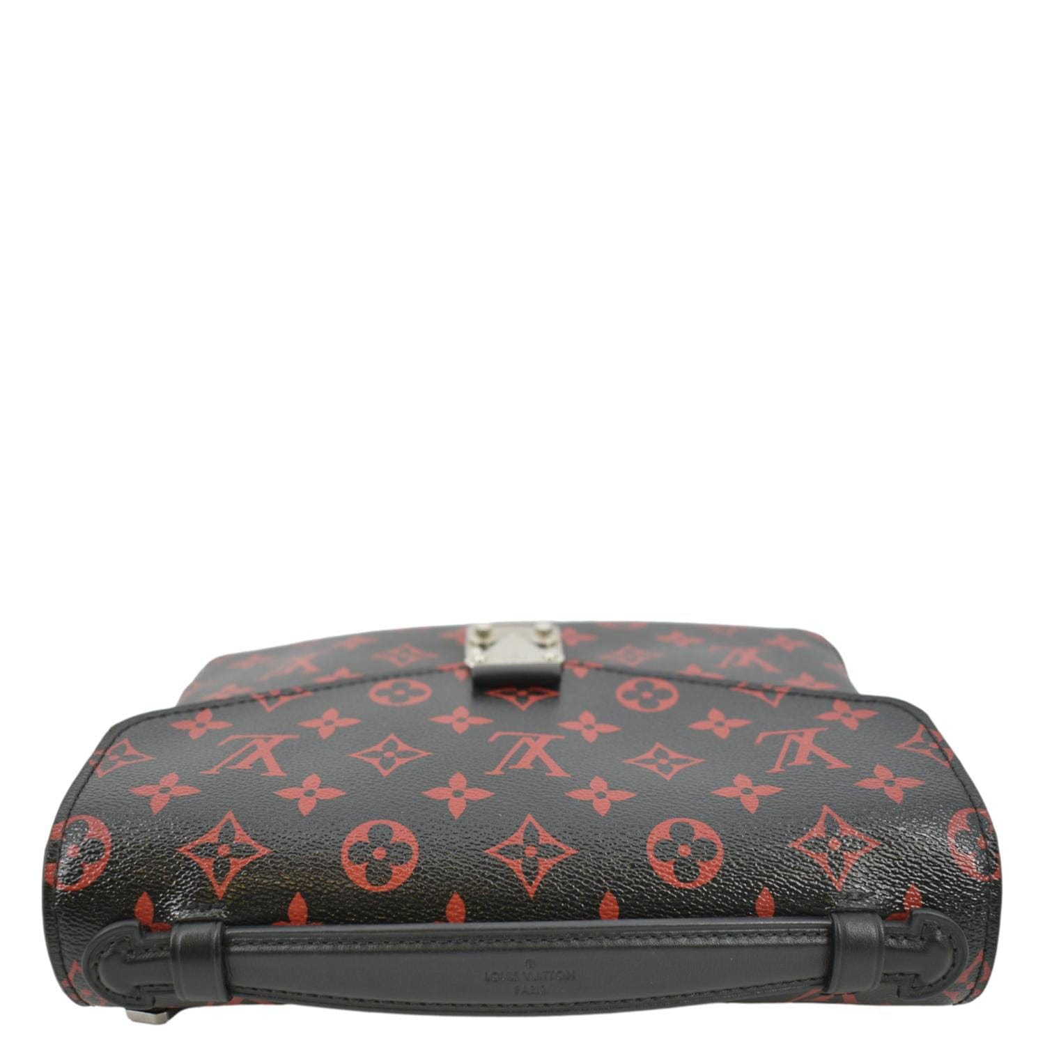 LOUIS VUITTON Metis Pochette Monogram Infrarouge Crossbody Bag Glossy Red