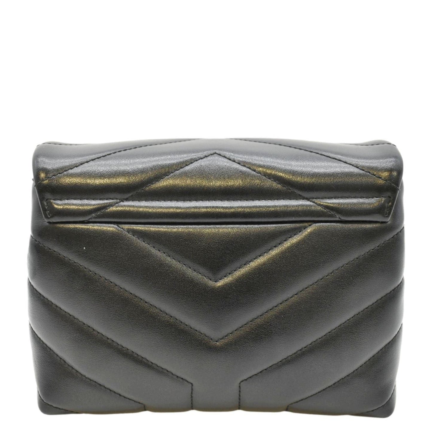 SAINT LAURENT Loulou Toy Matelasse Leather Shoulder Bag Black