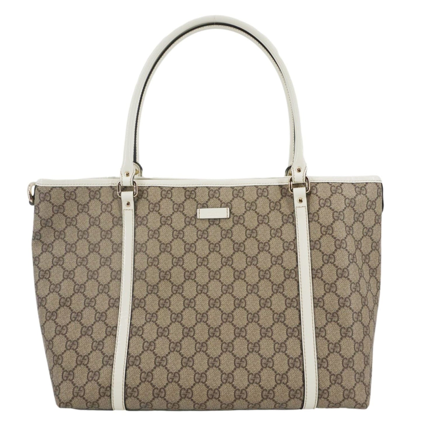 GUCCI Joy Medium GG Supreme Canvas Tote Bag Beige 197953