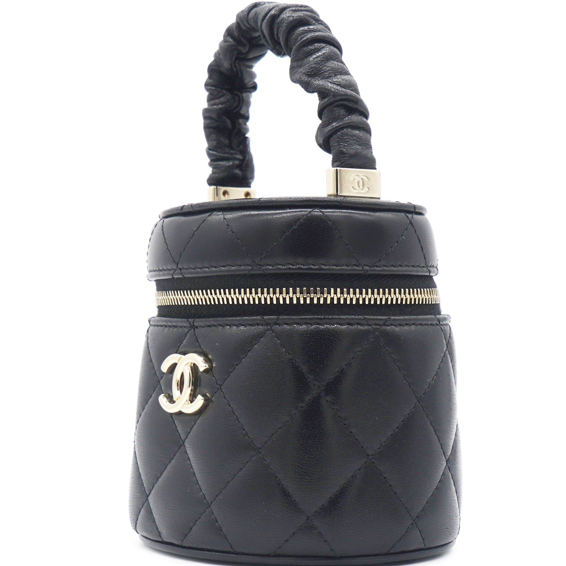 Chanel Black 22S Top Handle Mini Vanity Bag