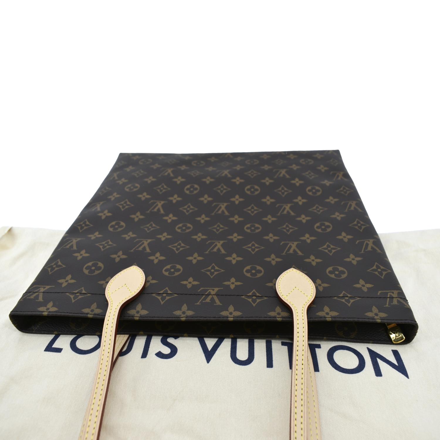 LOUIS VUITTON Carry it Monogram Canvas Shoulder Bag Brown