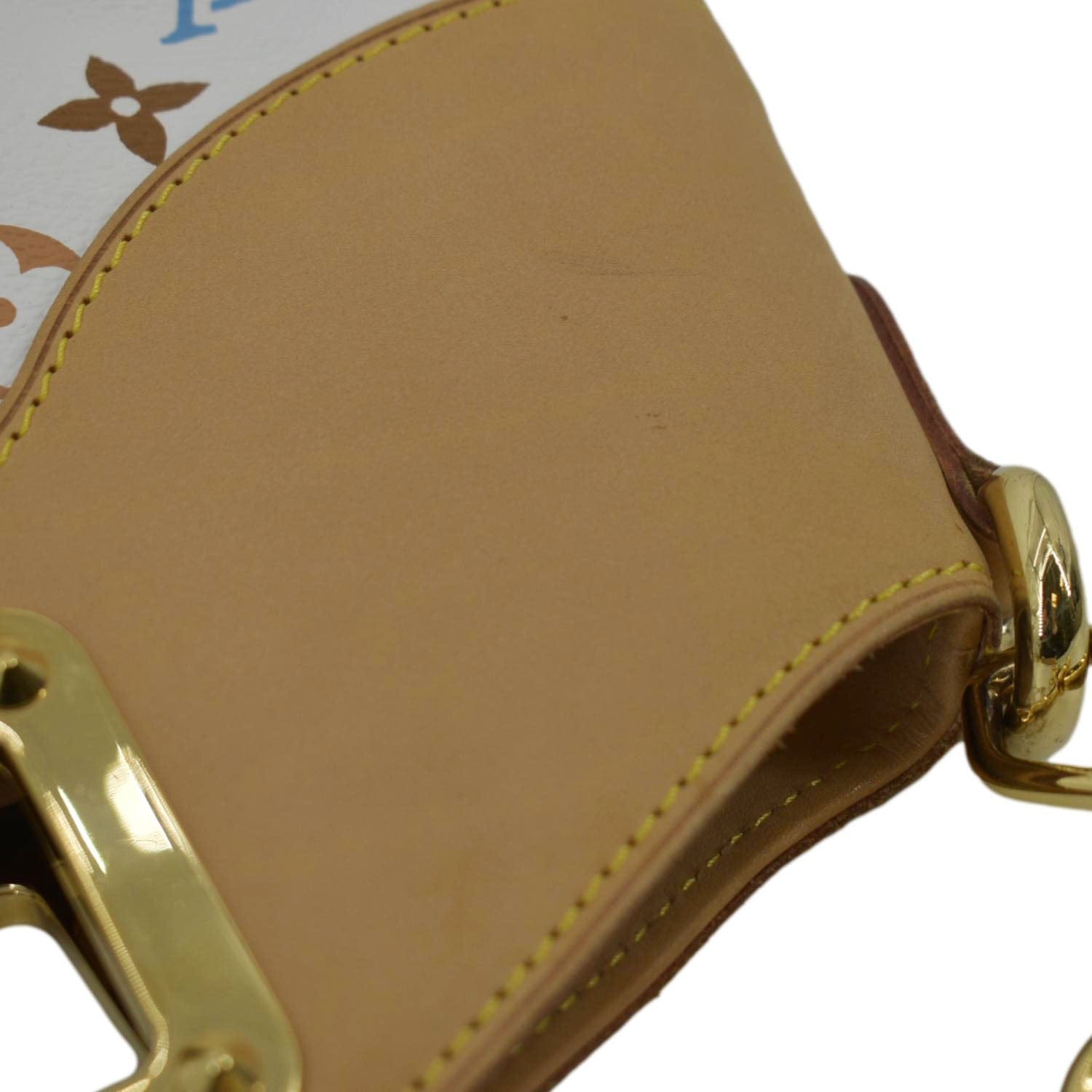 LOUIS VUITTON Judy GM Monogram Canvas Shoulder Bag White