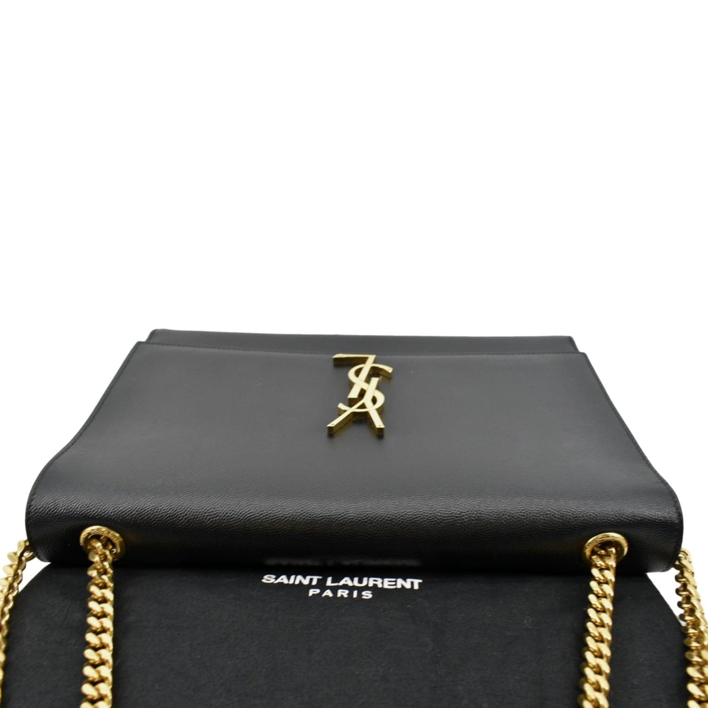 SAINT LAURENT Kate Leather Shoulder Bag Black