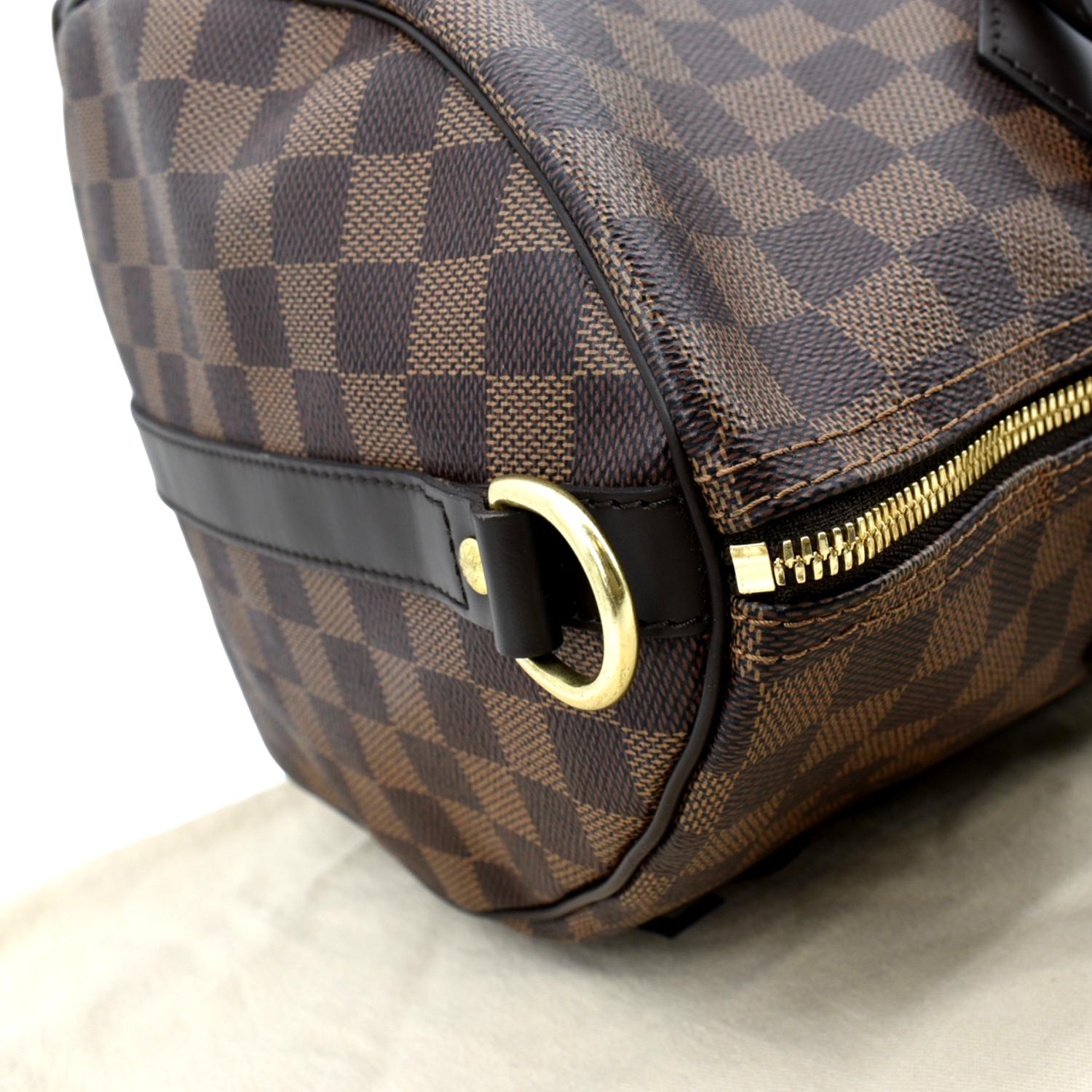 LOUIS VUITTON 35 Bandouliere Damier Ebene Shoulder Bag Brown