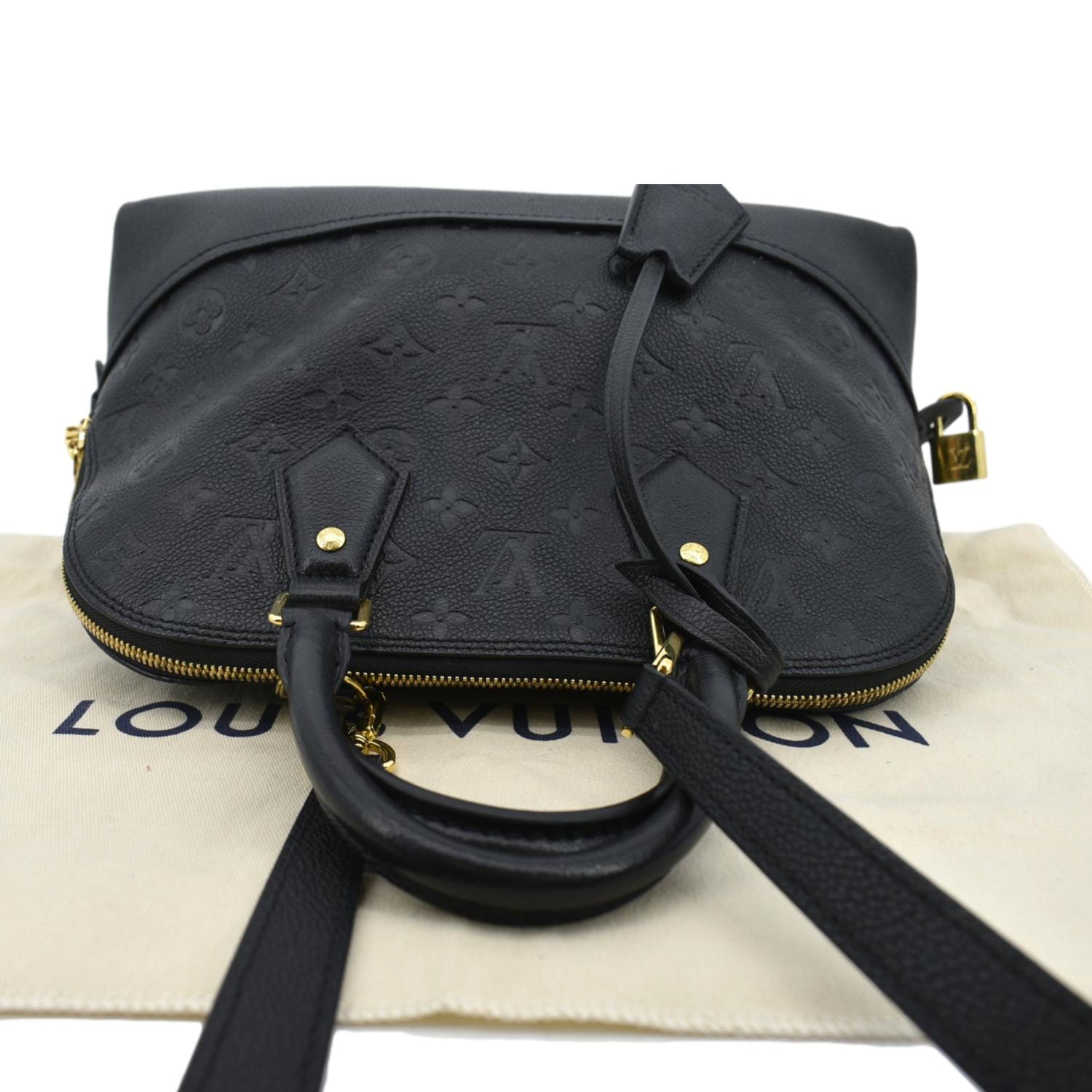 LOUIS VUITTON Neo Alma PM Monogram Empreinte Shoulder Bag Black