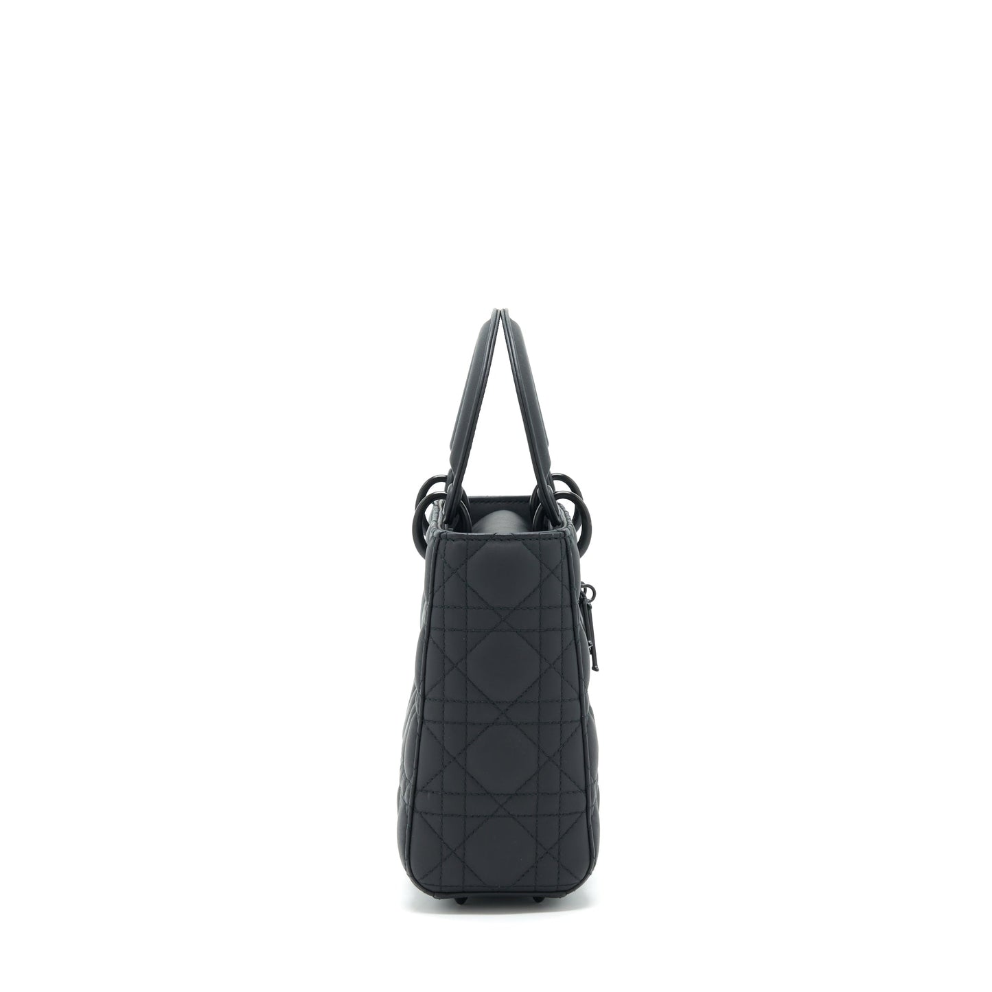 Dior Small Lady Dior Tote Purse so black
