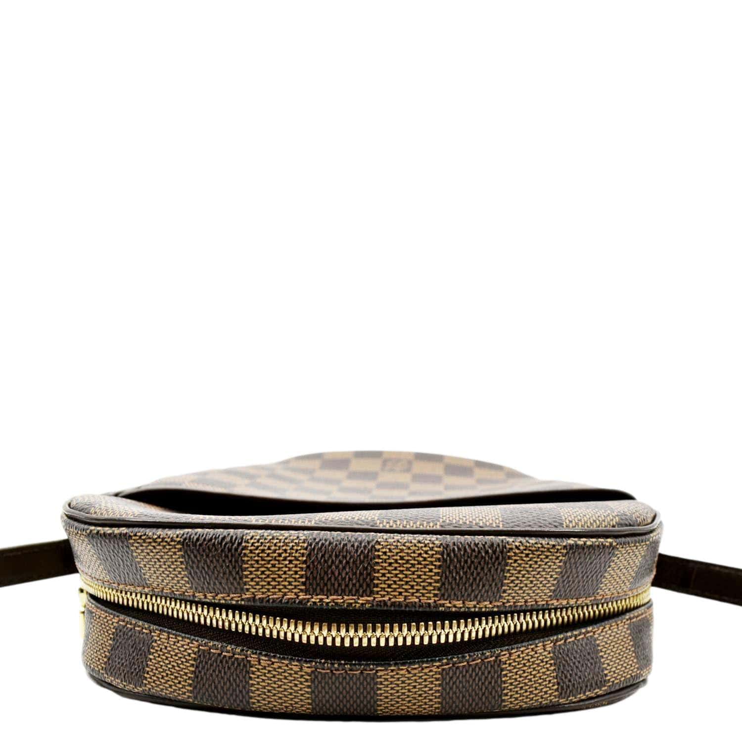 LOUIS VUITTON Ipanema GM Damier Ebene Crossbody Bag Brown