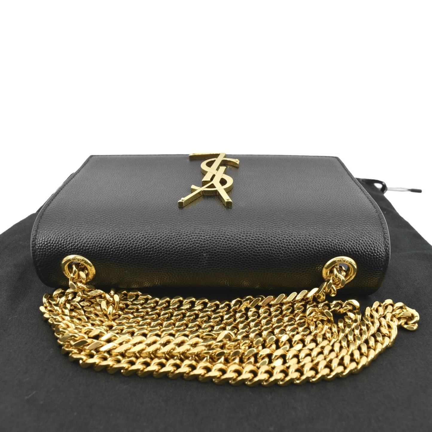 SAINT LAURENT Kate Leather Shoulder Bag Black