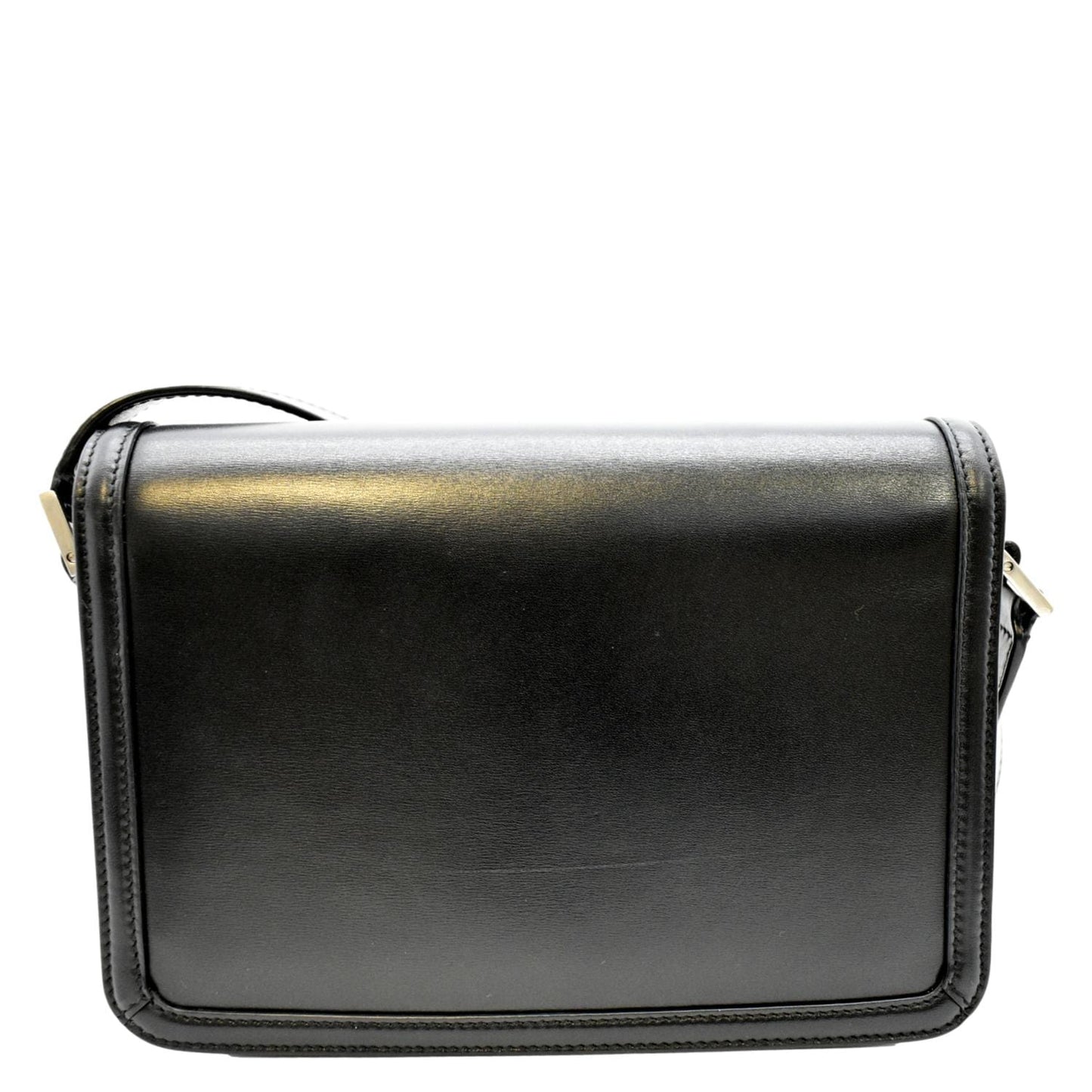 SAINT LAURENT Solferino Medium Leather Shoulder Bag Black