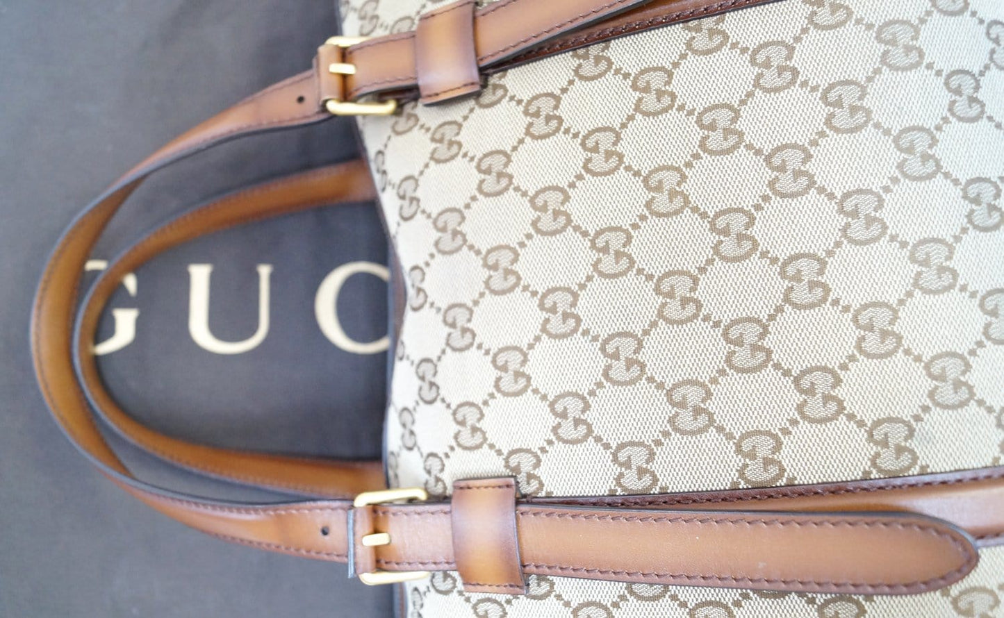 GUCCI Web GG Canvas Boston Bag 381044
