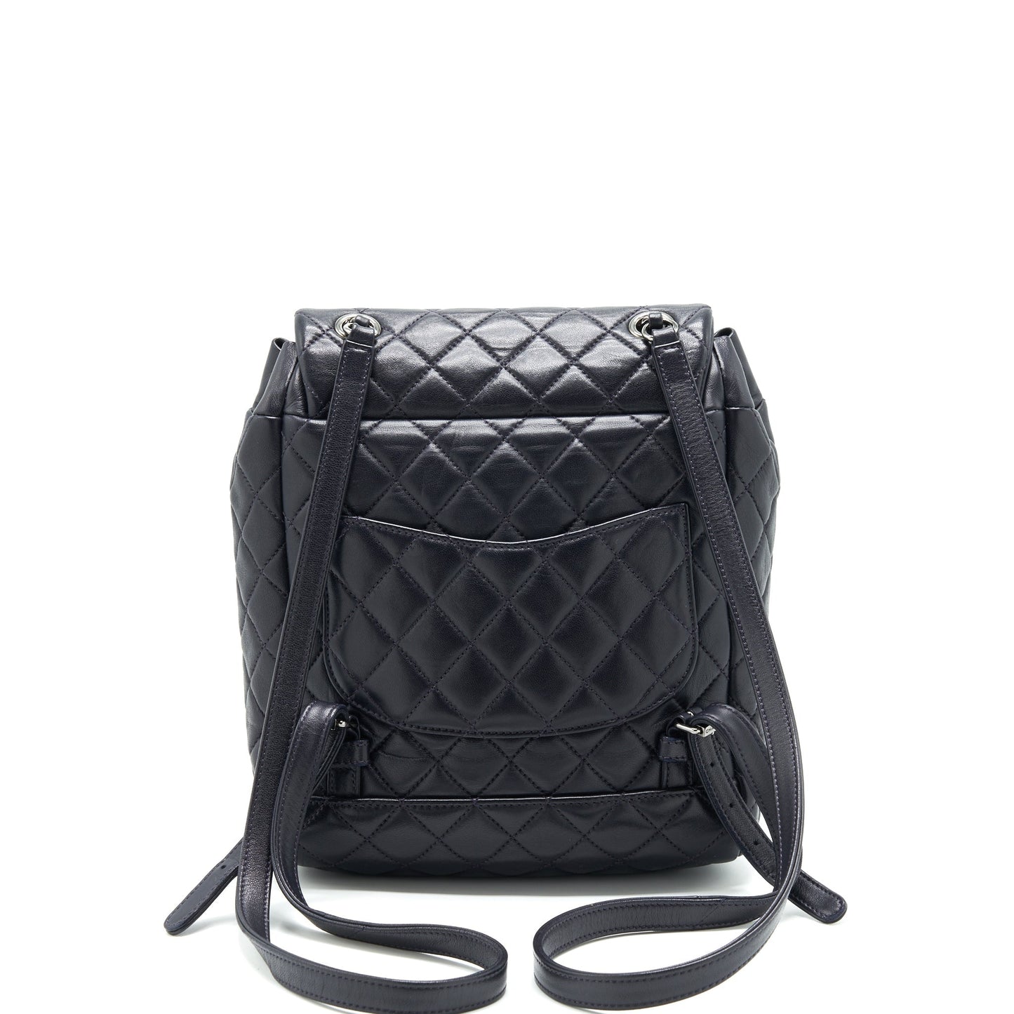 Chanel Quilted Urban Spirit Backpack Lambskin Black