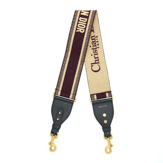 Dior Shoulder Strap Burgundy/Multicolour