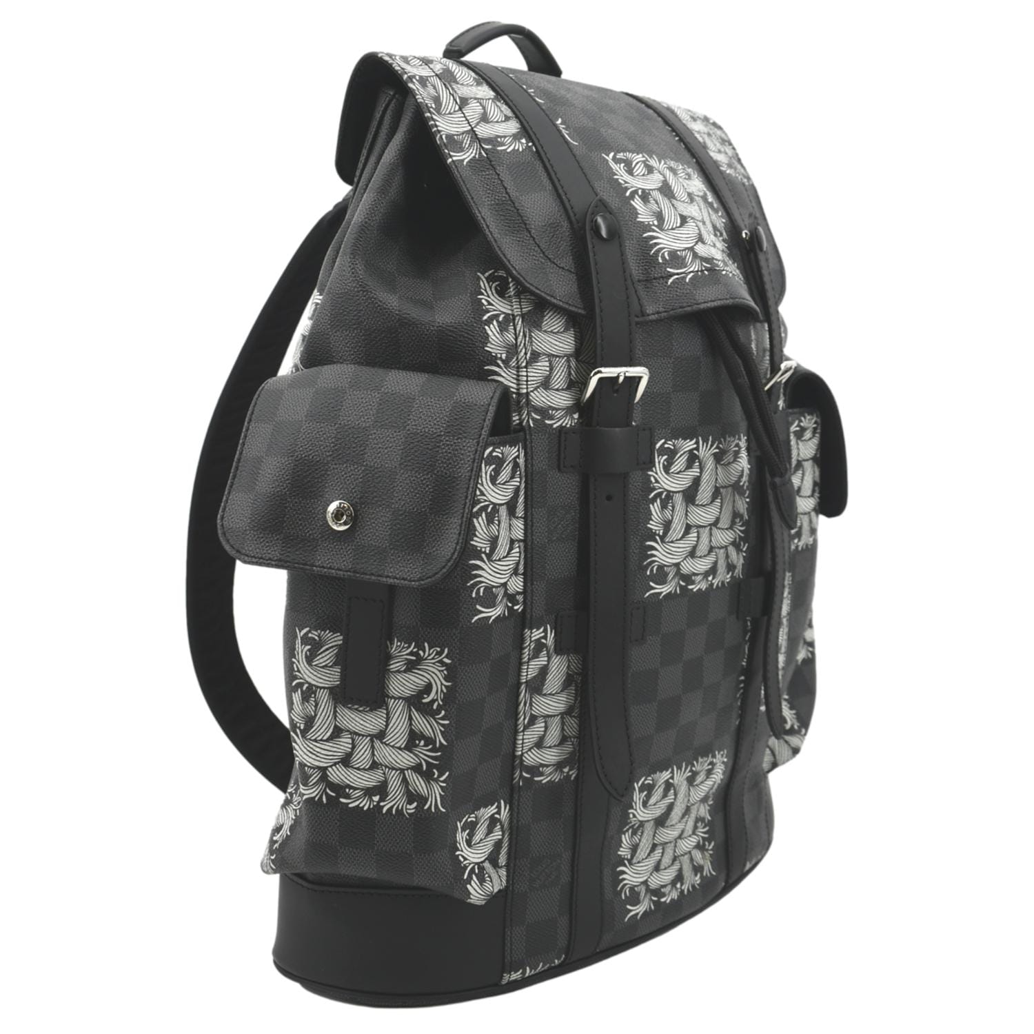 LOUIS VUITTON Christopher Nemeth Damier Graphite Backpack Bag Black