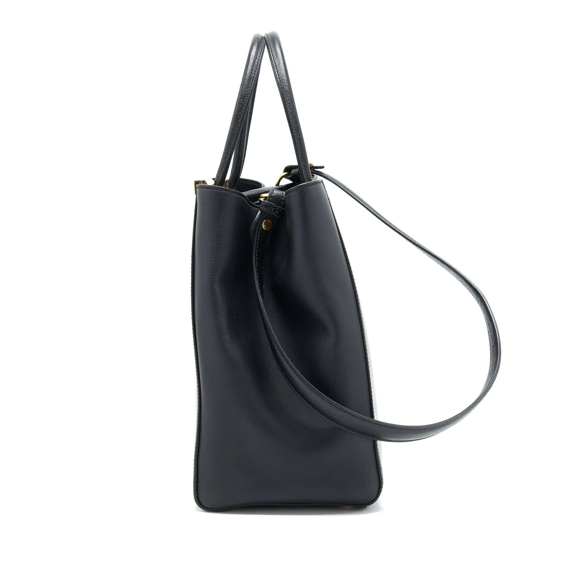Fendi 2Jours Tote Purse Black