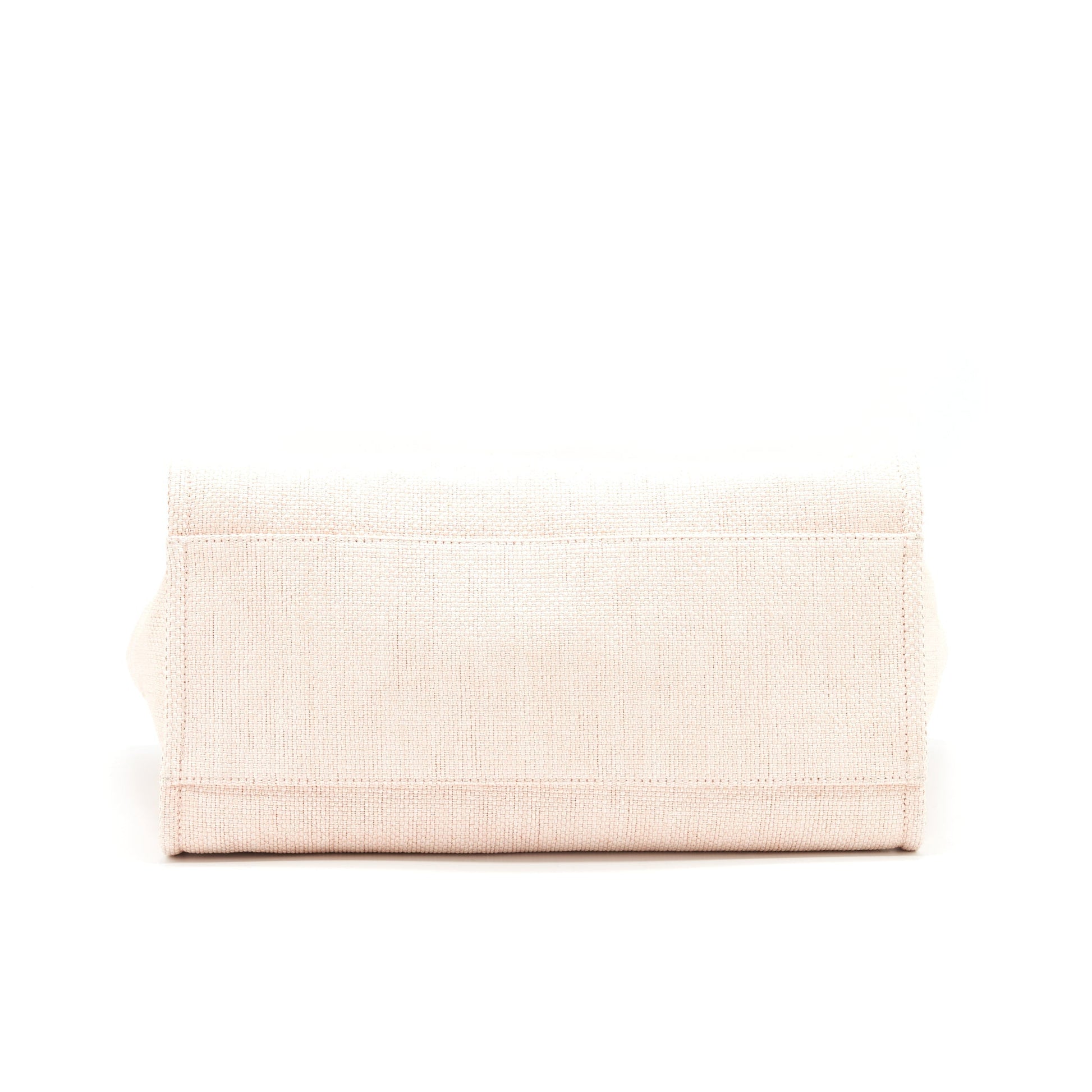 CHANEL DEAUVILLE MM TOTE BAG CANVAS PINK