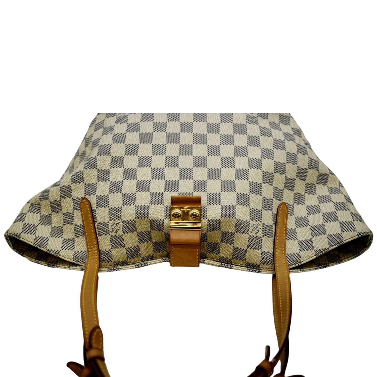 LOUIS VUITTON Salina PM Damier Azur Shoulder Bag White
