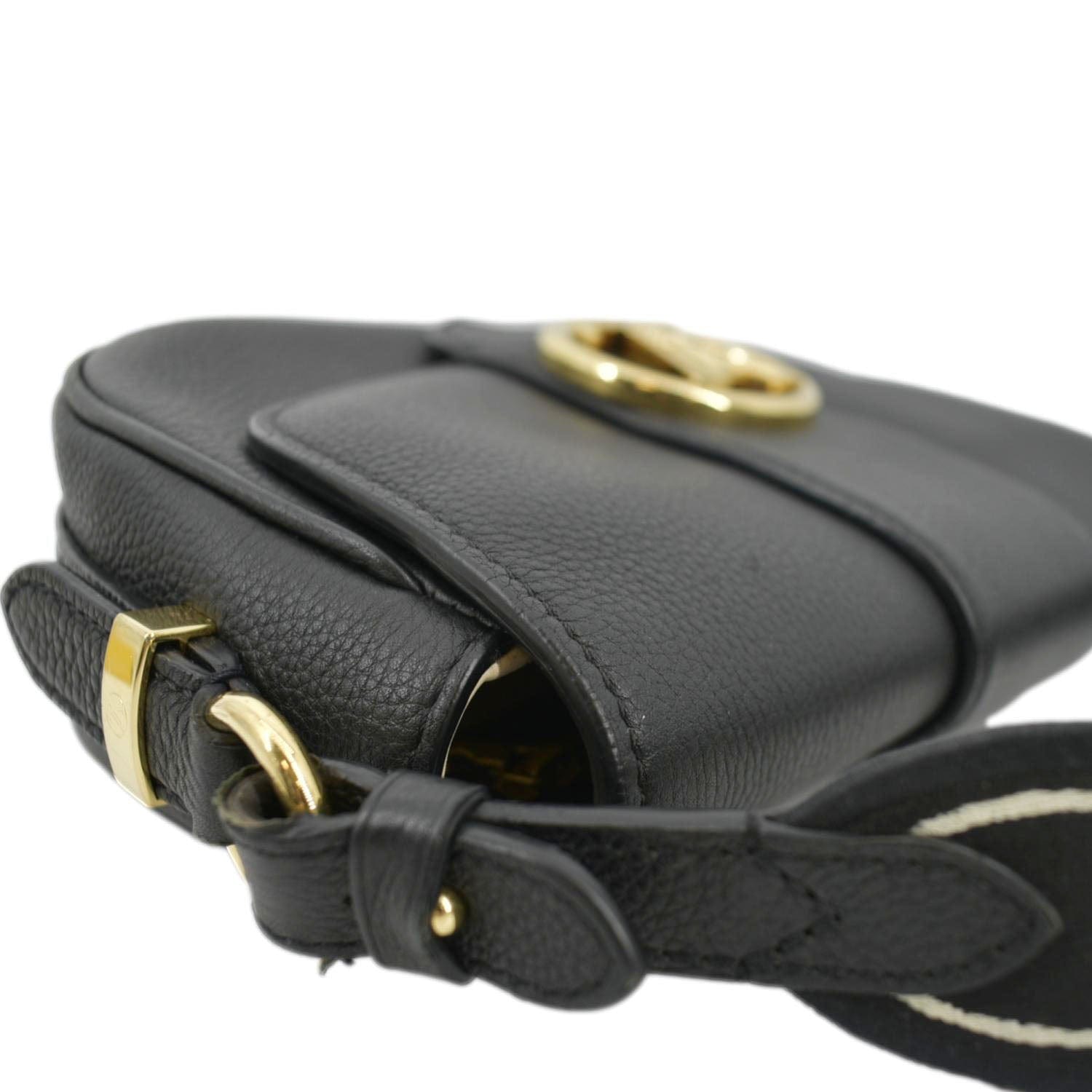 LOUIS VUITTON LV Pont 9 Soft MM Calfskin Leather Shoulder Bag Noir