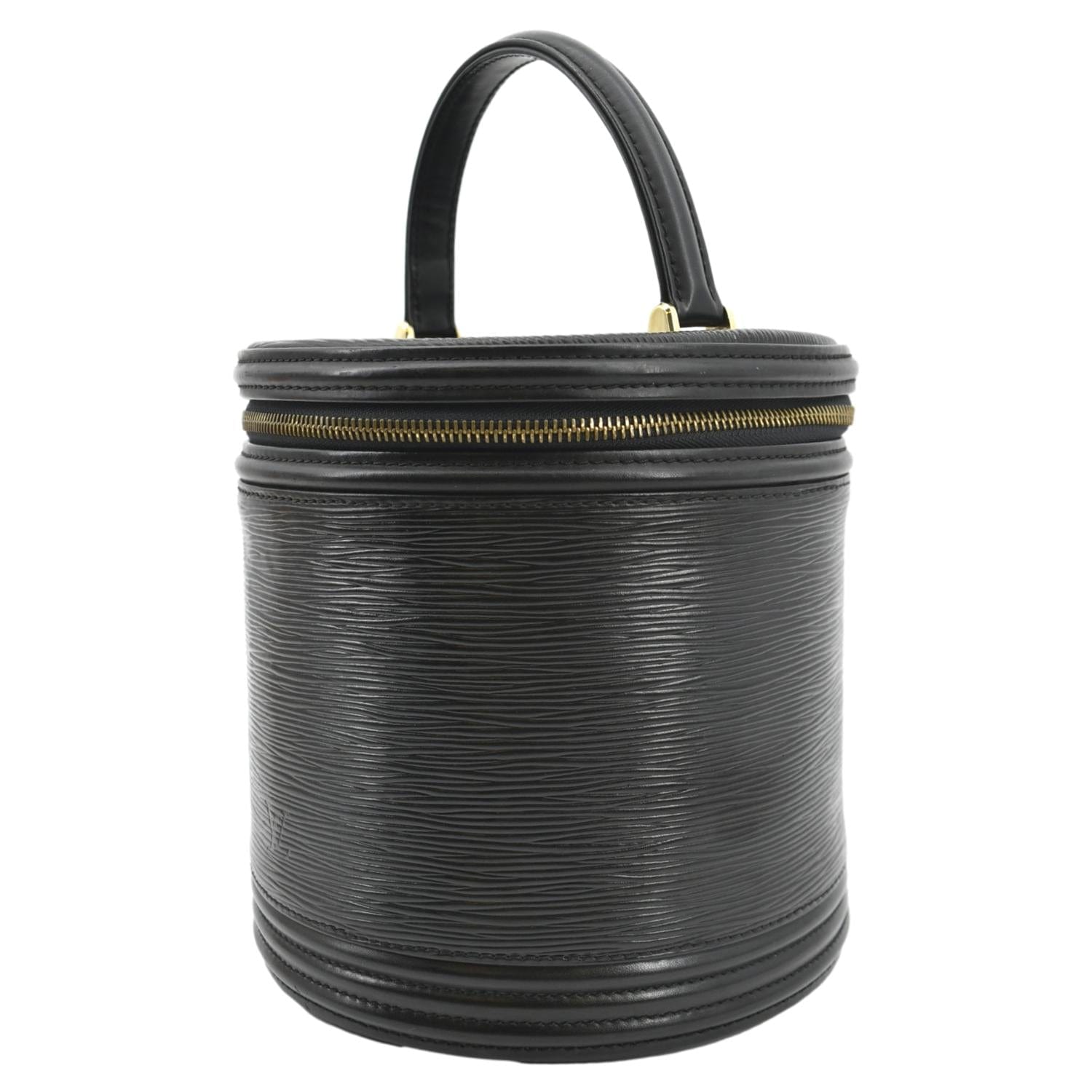 LOUIS VUITTON Cannes Epi Leather Vanity Bag Black