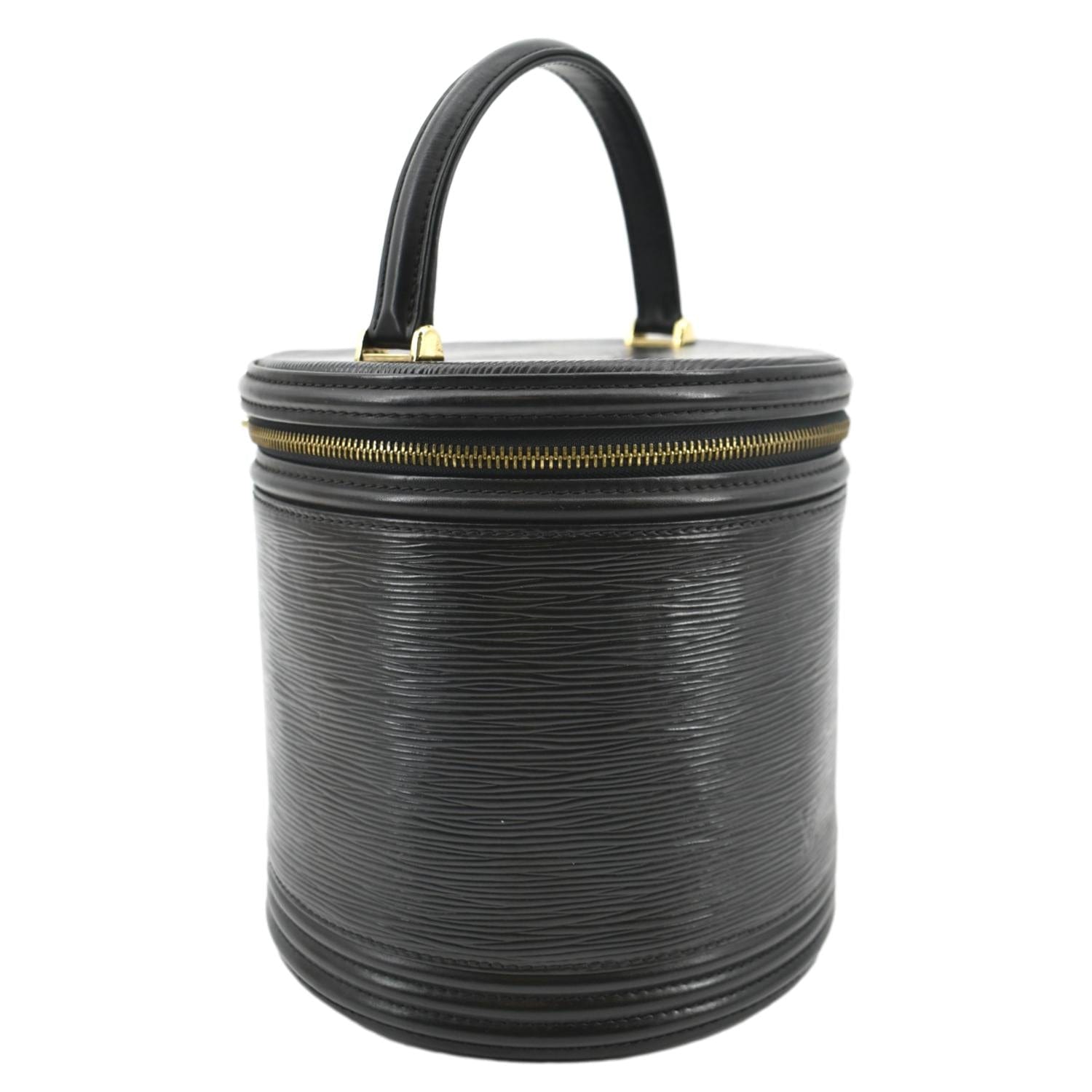 LOUIS VUITTON Cannes Epi Leather Vanity Bag Black