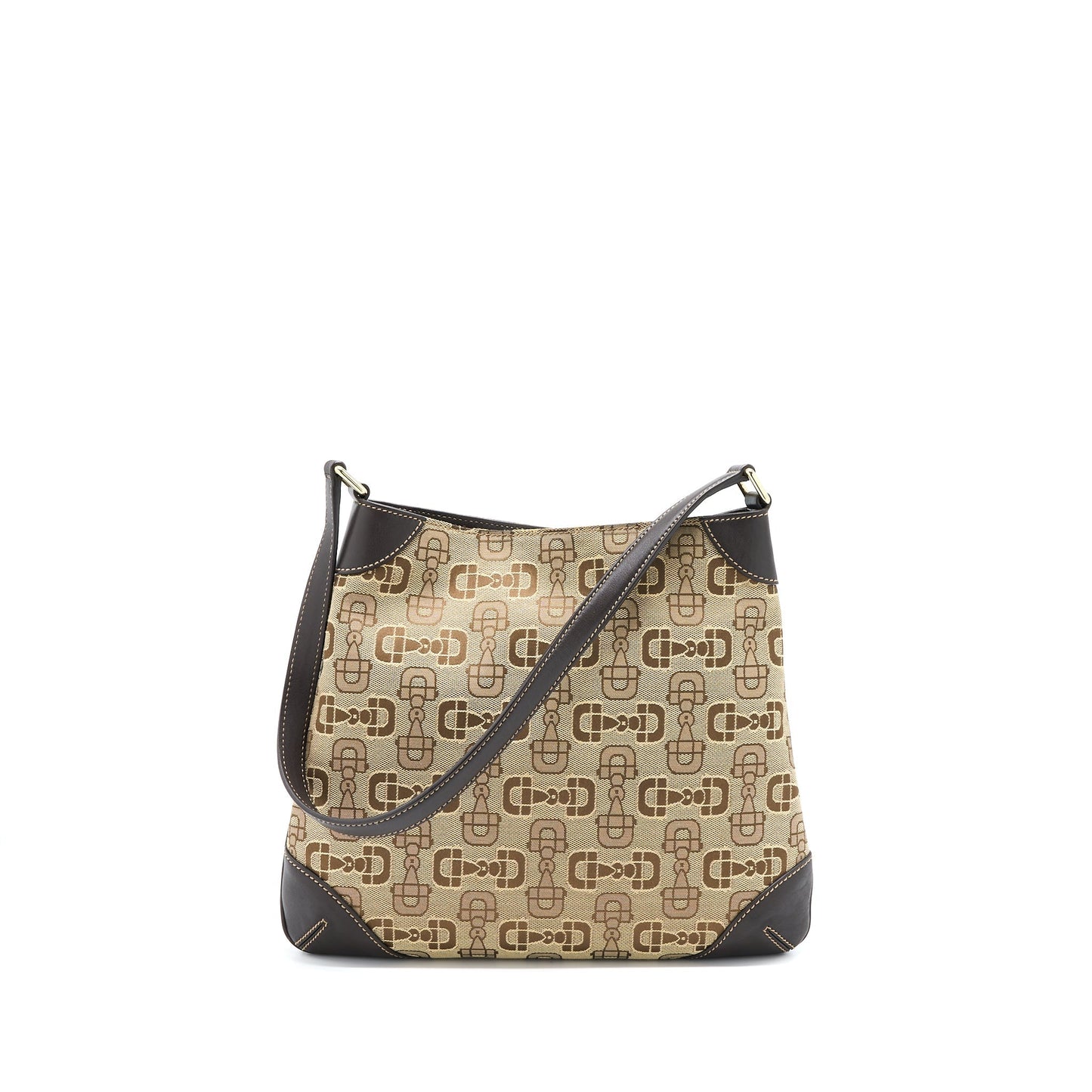 Gucci Hobo Bag Canvas/Leather Multicolour