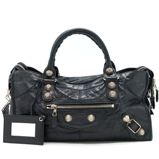 Balenciaga Giant City Purse Navy