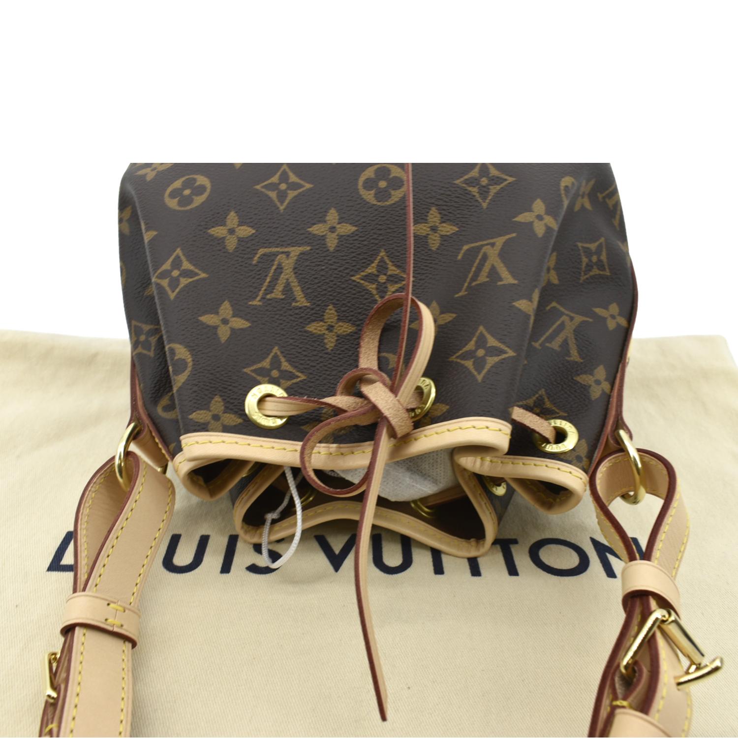 LOUIS VUITTON Noe BB Monogram Canvas Shoulder Bag Brown