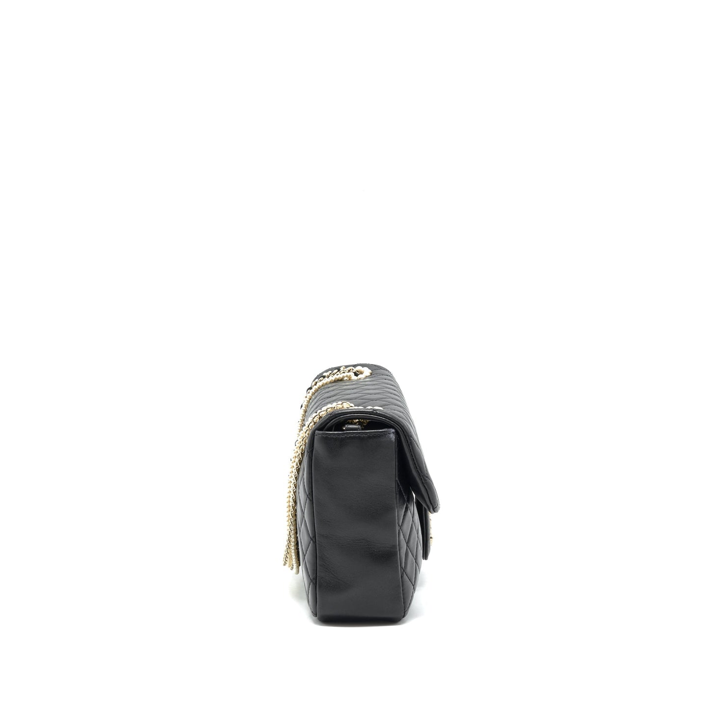 Chanel Westminster Shoulder Bag Lambskin Black L