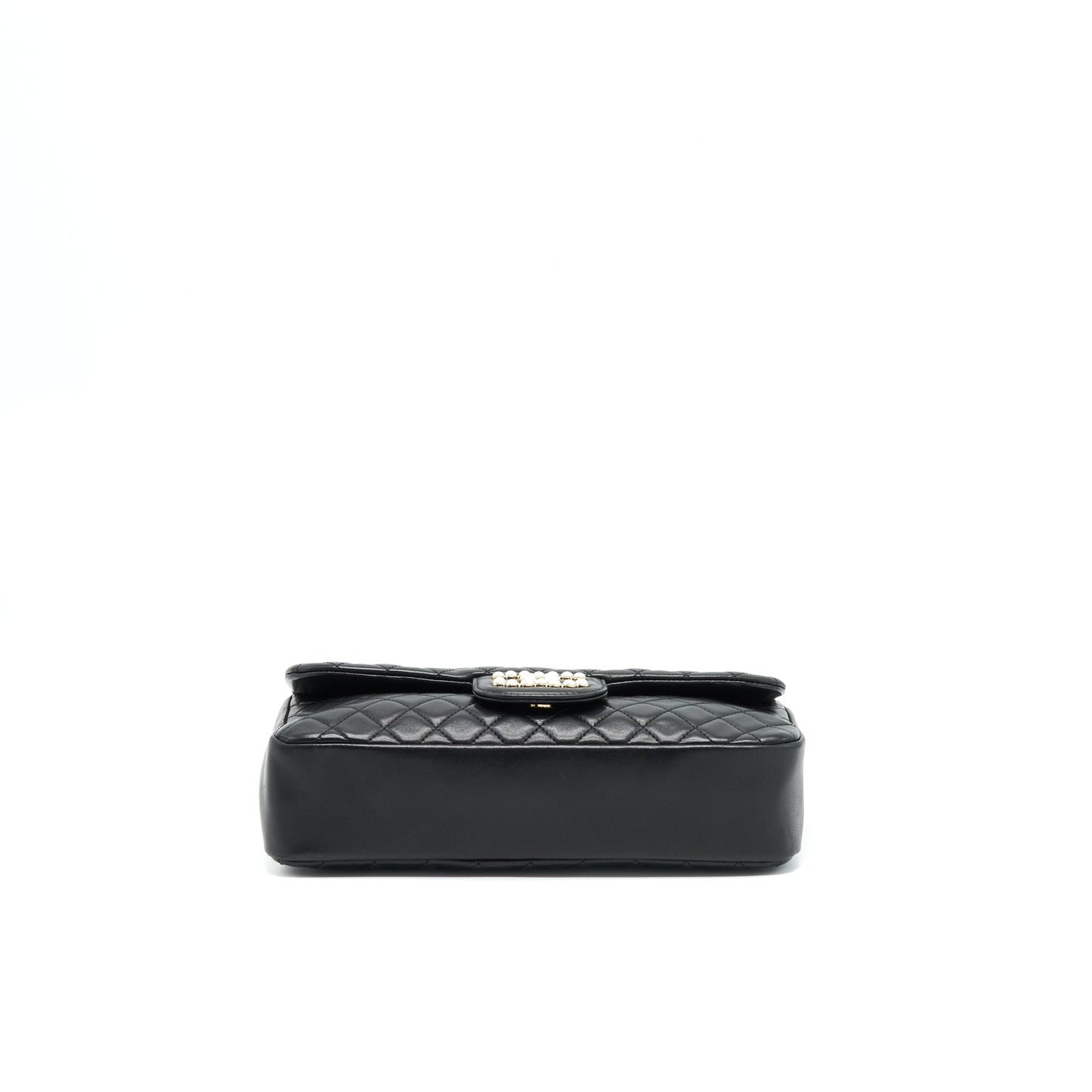 Chanel Westminster Shoulder Bag Lambskin Black L