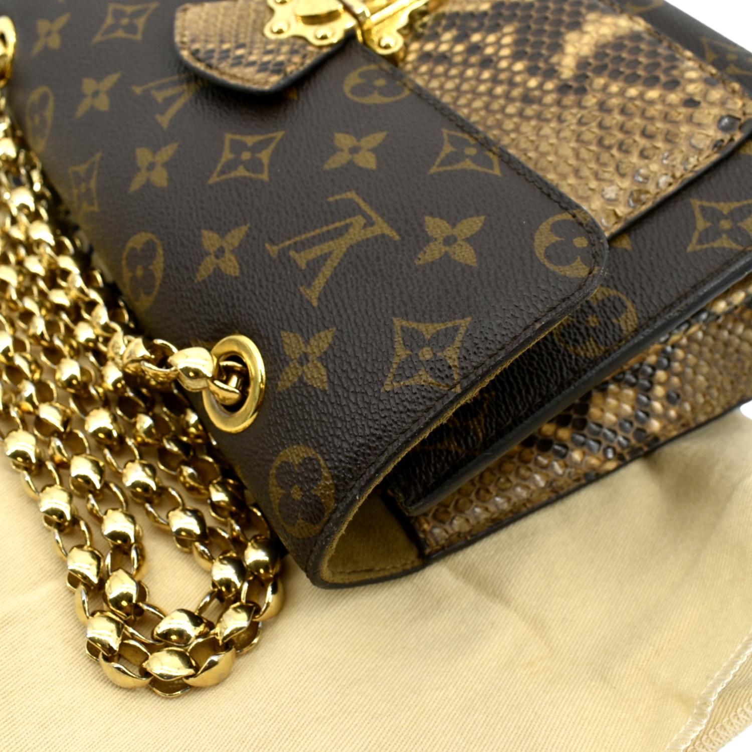 LOUIS VUITTON Victoire Monogram Canvas Crossbody Bag Brown