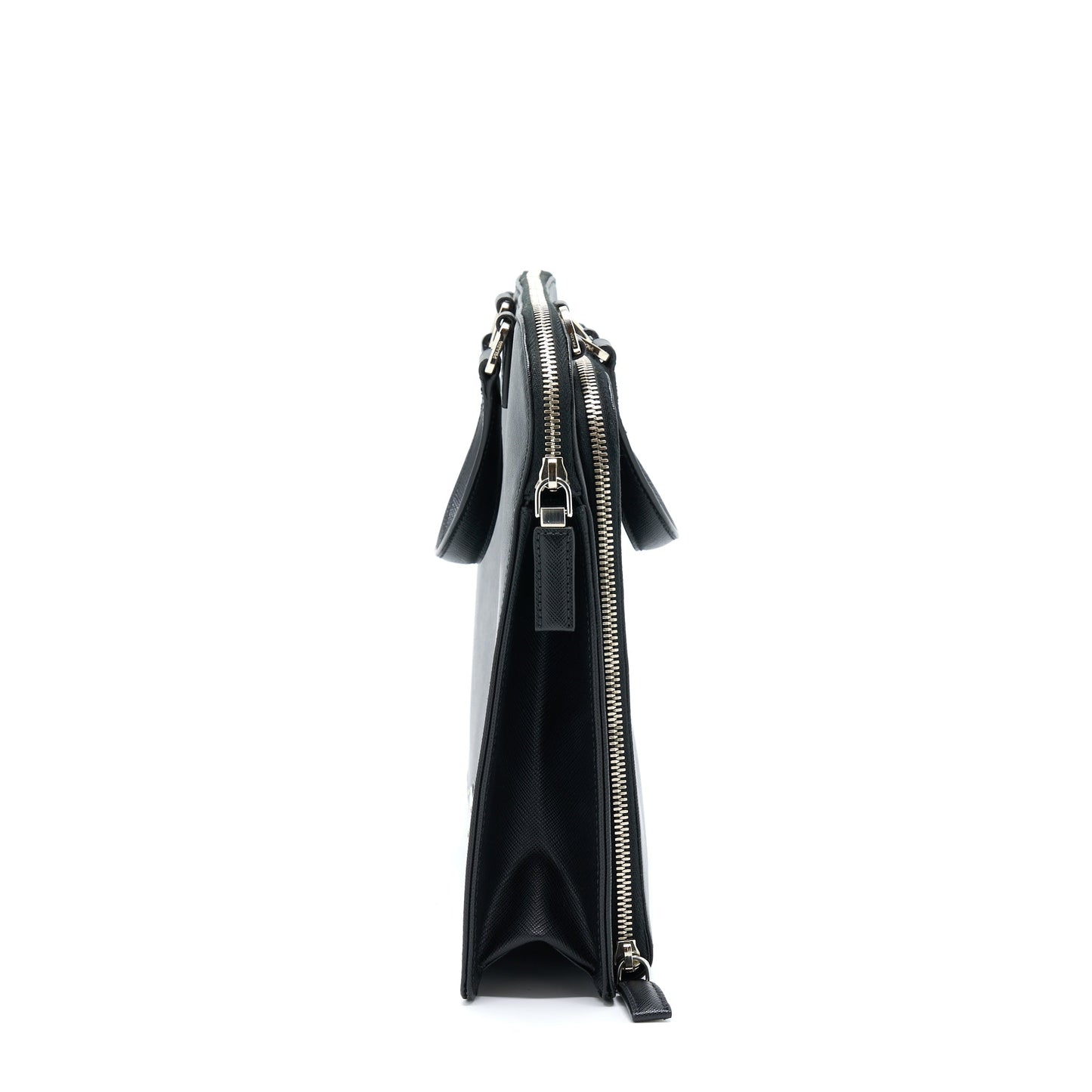 Prada Saffiano Briefcase Black SHW