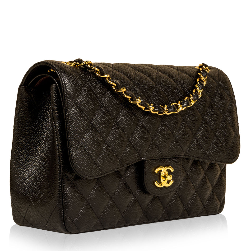 Chanel Classic Flap Bag - Jumbo - Caviar